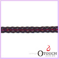 Charming Black and Red Mixed Narrow African Lace